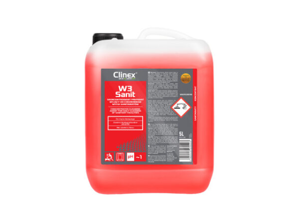 Codzienne mycie sanitariatów Clinex W3 Sanit 5L