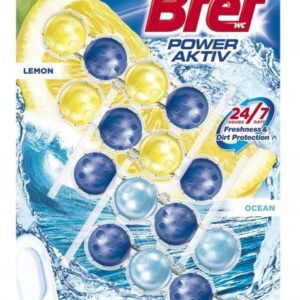 Kostka zawieszka Bref Power Aktiv Lemon 4x50g