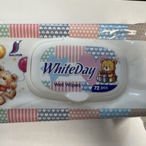 Chusteczki nawilżane z klipsem White Day White opakowanie 72 chusteczki
