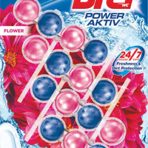 Kostka zawieszka Bref Power Aktiv Flower 4x50g