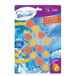 Kostka Zawieszka WC Kolorado Hyper Clean 3 szt x45g Citrus Fizz