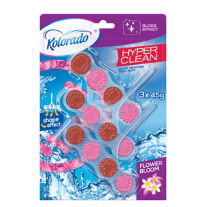 Kostka Zawieszka WC Kolorado Hyper Clean 3 szt x45g Flower Bloom