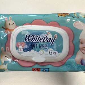 Chusteczki nawilżane z klipsem White Day Blue opakowanie 72 chusteczki