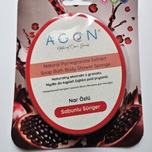 Gąbka z mydłem naturalna Granat 125g
